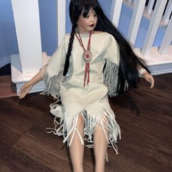 Native American Porcelain Doll The Art Works Inc 