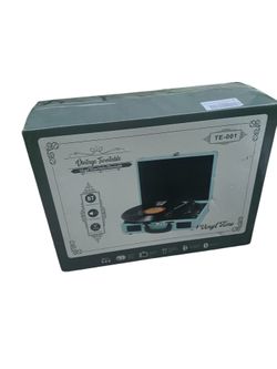 TANLANIN Vintage Suitcase Record Player – Brand New, Sealed, USB Recording & Bluetooth