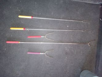Telescoping skewers (for roasting hot dogs and s'mores!)