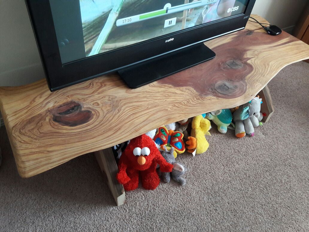 Redwood coffee table
