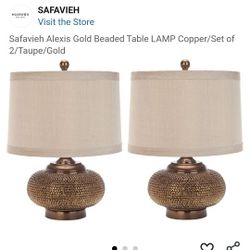 Set Of Beaded Table Lamps 