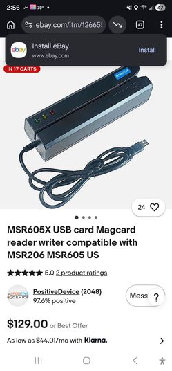 MSR605X USB card Magcard reader writer MSR605 US