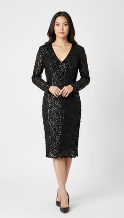 Sequin Black dress Mac Dugal