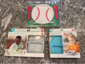 Baby Silicone Feeding Plates