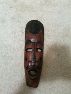 Wood mask for sale.