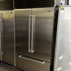 Sub Zero 42”Wide Built In Stainless Steel French Style Refrigerator 