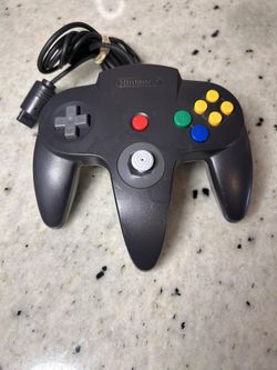 Original Nintendo 64 Controller – Gray/Black – Authentic OEM