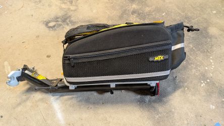 Topeak QR beam bicycle rack and saddle bag