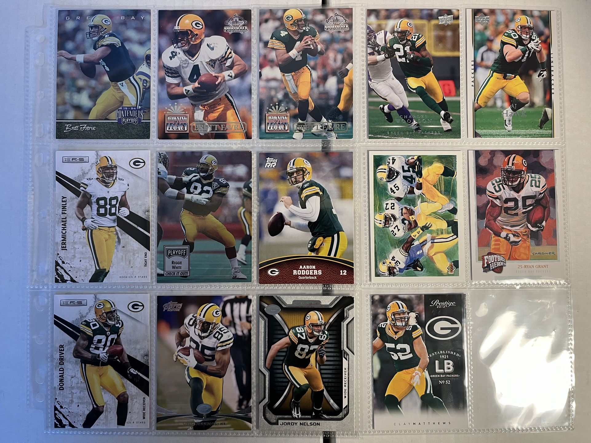 NFL Trading Cards Green Bay Packers