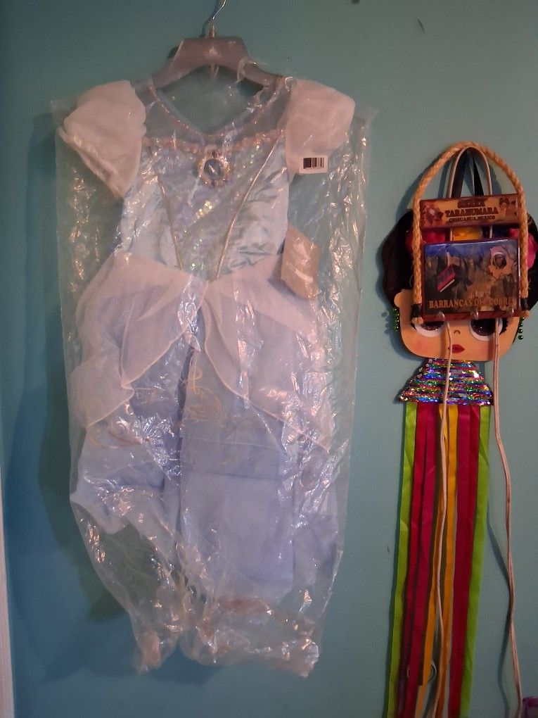 Disney Princess Dress Size 5/6 New!!