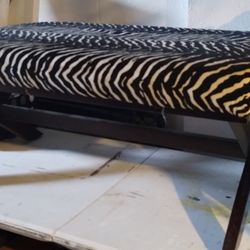 Zebra Print Bench