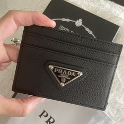 Brand New Authentic Prada Gold Leather Business Card Holder Retail $270!  for Sale in Fremont, CA - OfferUp