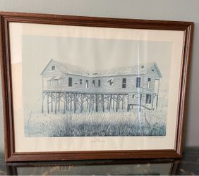 Framed Folly Beach South Carolina Art Print