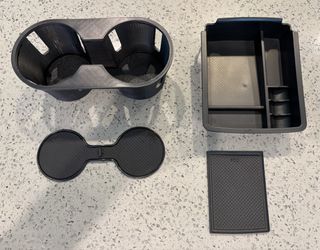 Cup Holder Insert and Center Console Organizer Tray for VW Jetta 2011-2018