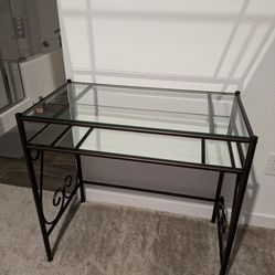 Bronze Metal Vanity W/Mirror