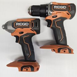 FIRM! Brand New Ridgid 18v Drill And Impact Driver. TOOLS ONLY 