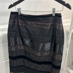  Alfani black knee-length skirt