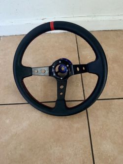 Steering wheel with hub