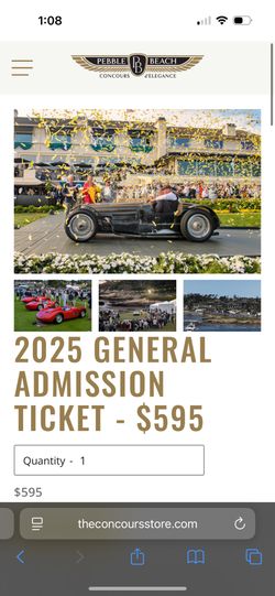 CONCOURSE D’ELEGANCE PEBBLE BEACH WRISTBAND