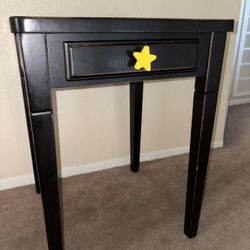 Black Small Nightstand/End Table