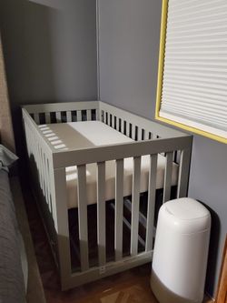 Crib, safety gates, strollers