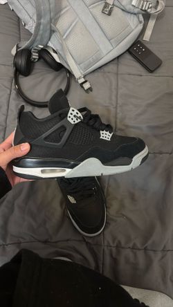 JORDAN 4 Black Canvas CHECK DESCRIPTION