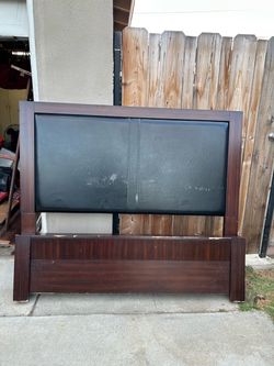 Free cabinets and queen bed frame