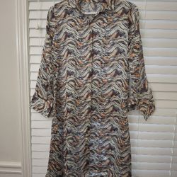 Long Sleeve Shirt With Wrap Around Skirt 