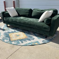 Green Couch (Free Delivery) 
