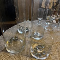4 Tall Vases 
