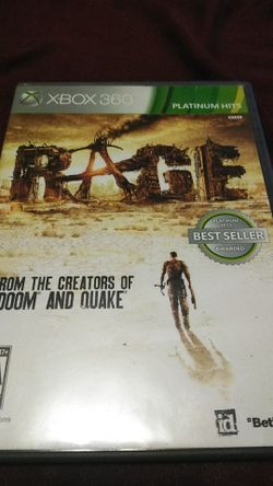 Rage triple disc Xbox 360 game