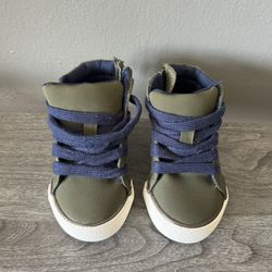 Green And blue Baby Boots size 4