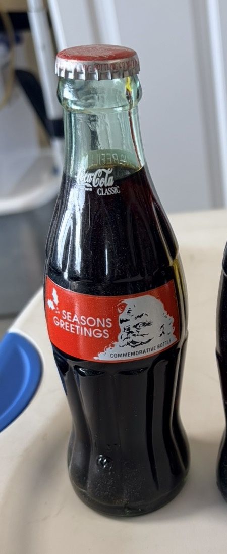 Coca-cola Commemorative Bottle Vintage Christmas