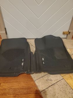 Husky Liners Black Rubber Floor Mats Pair
