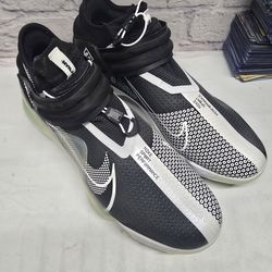 Men's Nike Force Zoom Trout 7 Black/White Baseball Cleats Men's Size 14