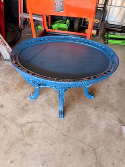 Blue table DIY project