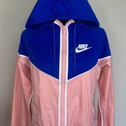 Nike Pink/Blue Windbreaker Jacket