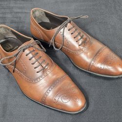 Bruno Magli Cap-toe Oxford Dress Shoes Men's 10.5 M, Made in Italy