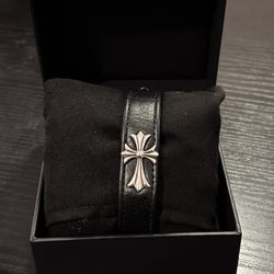 Leather Cross Bracelet 