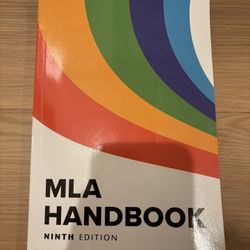 MLA Handbook 9th Edition 