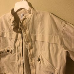 Vintage Cream Denim Jacket