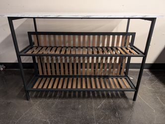 Modern Faux Marble Top Kitchen Island Bar Table