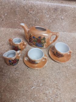 Juego de te. De porcelana  Japones Vintage