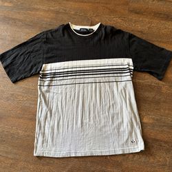 Y2k anchor blue striped shirt