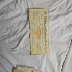 Antique Checks