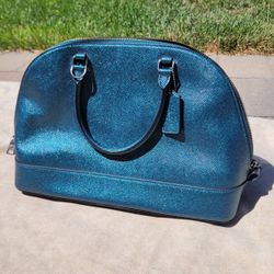 Coach Dark Green Teal Purse