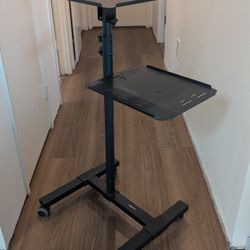 Mount-It! Height Adjustable Mobile Projector+Laptop Stand