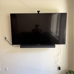 Samsung 65” Smart TV with Soundbar and LED Backlight