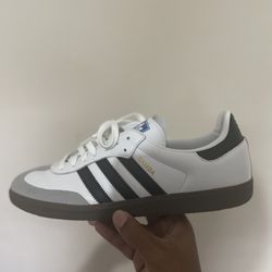White Adidas Sambas Size 11.5