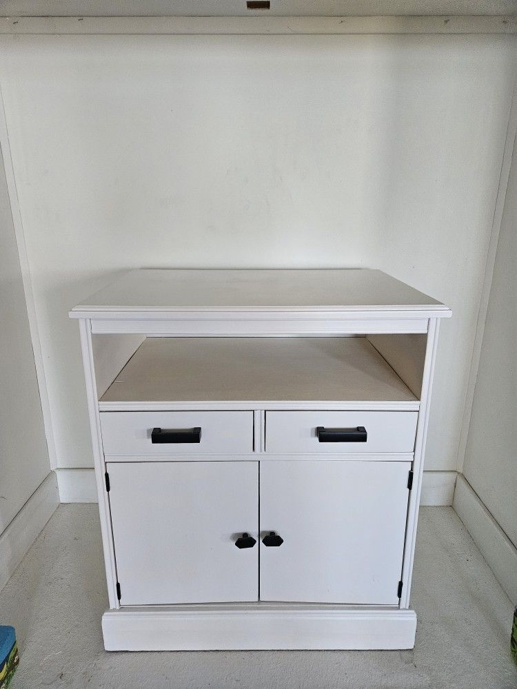 White Side Table With Drawers